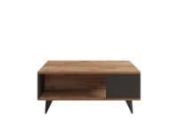 Măsuţă cafea Hanah Home Yuka Walnut Black imaginea #5 — magazin online Desire.md