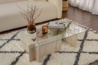 Журнальный столик Hanah Home Flavio Travertine фото №1 — интернет-магазин Desire.md