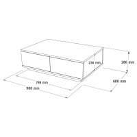 Măsuţă cafea Hanah Home Fr14-Aw Atlantic Pine White imaginea #7 — magazin online Desire.md