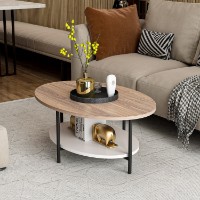 Măsuţă cafea Hanah Home Elis Oak White