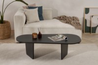 Măsuţă cafea Hanah Home Ovalis Wood Black