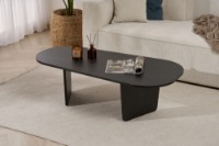 Măsuţă cafea Hanah Home Ovalis Wood Black imaginea #2 — magazin online Desire.md