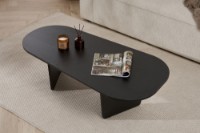 Măsuţă cafea Hanah Home Ovalis Wood Black imaginea #3 — magazin online Desire.md