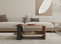 Măsuţă cafea Hanah Home Ova Oak Anthracite imaginea #2 — magazin online Desire.md