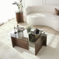 Măsuţă cafea Hanah Home New Escape Walnut imaginea #4 — magazin online Desire.md