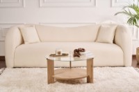 Măsuţă cafea Hanah Home Clara Sapphire Oak Transparent imaginea #2 — magazin online Desire.md