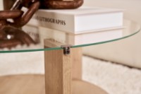 Măsuţă cafea Hanah Home Clara Sapphire Oak Transparent imaginea #5 — magazin online Desire.md