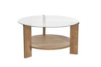 Măsuţă cafea Hanah Home Clara Sapphire Oak Transparent imaginea #6 — magazin online Desire.md