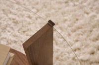 Журнальный столик Hanah Home Clara Venezia Walnut Transparent фото №4 — интернет-магазин Desire.md