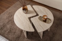 Журнальный столик Hanah Home Moira Travertine фото №3 — интернет-магазин Desire.md