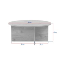 Măsuţă cafea Hanah Home Soleil Venezia Walnut imaginea #7 — magazin online Desire.md