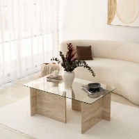 Măsuţă cafea Hanah Home New Escape Travertine imaginea #2 — magazin online Desire.md