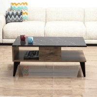 Măsuţă cafea Hanah Home Lidya Walnut Marble imaginea #2 — magazin online Desire.md