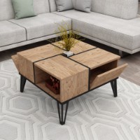 Măsuţă cafea Hanah Home Nirvana Atlantic Pine Black imaginea #3 — magazin online Desire.md
