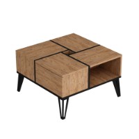 Măsuţă cafea Hanah Home Nirvana Atlantic Pine Black imaginea #4 — magazin online Desire.md