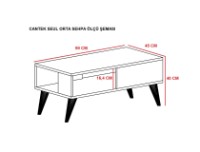 Măsuţă cafea Hanah Home Seul White imaginea #5 — magazin online Desire.md