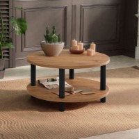 Măsuţă cafea Hanah Home Roby Black Atlantic Pine