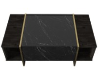 Măsuţă cafea Hanah Home Veyron Black Gold imaginea #6 — magazin online Desire.md