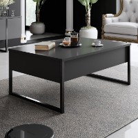 Măsuţă cafea Hanah Home Luxe Anthracite Black