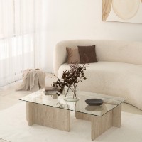 Măsuţă cafea Hanah Home Escape Travertine imaginea #2 — magazin online Desire.md