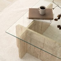 Măsuţă cafea Hanah Home Escape Travertine imaginea #4 — magazin online Desire.md