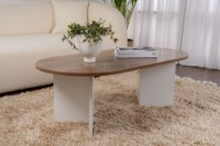 Măsuţă cafea Hanah Home Sable Venezia Walnut White