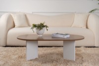 Măsuţă cafea Hanah Home Sable Venezia Walnut White imaginea #2 — magazin online Desire.md