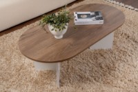 Măsuţă cafea Hanah Home Sable Venezia Walnut White imaginea #3 — magazin online Desire.md