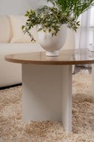 Măsuţă cafea Hanah Home Sable Venezia Walnut White imaginea #4 — magazin online Desire.md