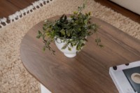 Măsuţă cafea Hanah Home Sable Venezia Walnut White imaginea #5 — magazin online Desire.md