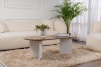 Măsuţă cafea Hanah Home Sable Venezia Walnut White imaginea #6 — magazin online Desire.md