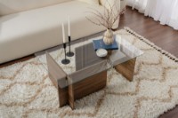 Măsuţă cafea Hanah Home Vetrino Venezia Walnut imaginea #2 — magazin online Desire.md