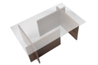 Măsuţă cafea Hanah Home Vetrino Venezia Walnut imaginea #8 — magazin online Desire.md