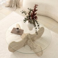 Măsuţă cafea Hanah Home Himalayas Travertine imaginea #4 — magazin online Desire.md