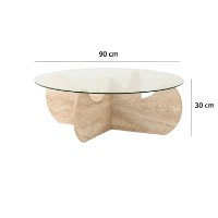 Măsuţă cafea Hanah Home Himalayas Travertine imaginea #9 — magazin online Desire.md