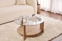 Măsuţă cafea Hanah Home Clara Sapphire Oak Fume