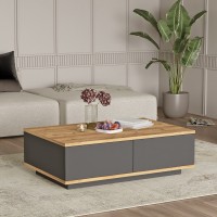 Măsuţă cafea Hanah Home FR14-AA Atlantic Pine Anthracite imaginea #2 — magazin online Desire.md