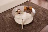 Măsuţă cafea Hanah Home Clara Travertine Transparent imaginea #3 — magazin online Desire.md