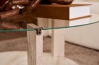 Măsuţă cafea Hanah Home Clara Travertine Transparent imaginea #5 — magazin online Desire.md