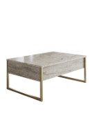 Măsuţă cafea Hanah Home Luxe Travertine Gold imaginea #4 — magazin online Desire.md