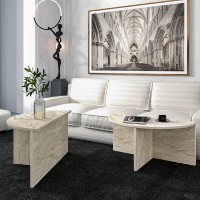 Журнальный столик Hanah Home Dolunay Travertine фото №2 — интернет-магазин Desire.md