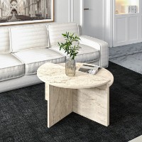 Журнальный столик Hanah Home Dolunay Travertine фото №3 — интернет-магазин Desire.md
