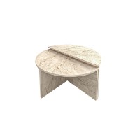 Журнальный столик Hanah Home Dolunay Travertine фото №4 — интернет-магазин Desire.md