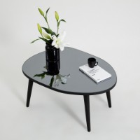 Măsuţă cafea Hanah Home Gusto Black Fume
