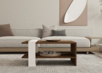 Măsuţă cafea Hanah Home Gaye Walnut White imaginea #2 — magazin online Desire.md