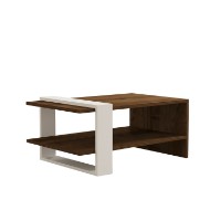 Măsuţă cafea Hanah Home Gaye Walnut White imaginea #4 — magazin online Desire.md