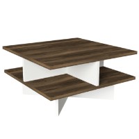Măsuţă cafea Hanah Home Hamton Walnut White imaginea #3 — magazin online Desire.md