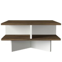 Măsuţă cafea Hanah Home Hamton Walnut White imaginea #4 — magazin online Desire.md
