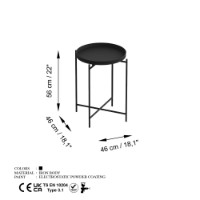 Măsuţă cafea Hanah Home Shb-007 Black imaginea #6 — magazin online Desire.md