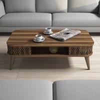 Măsuţă cafea Hanah Home Eylül  Walnut imaginea #2 — magazin online Desire.md